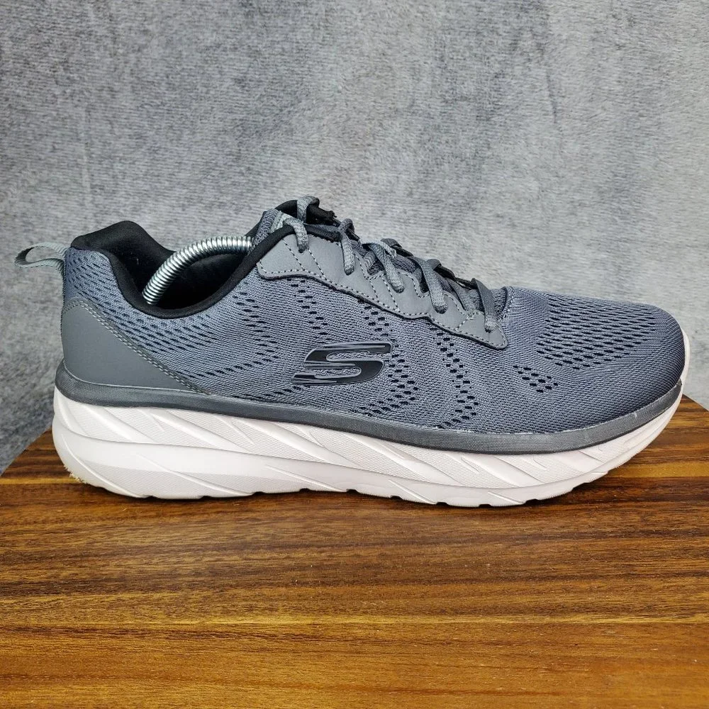 Skechers Shoes Men's 13 Gray Premium Cushion Athletic Walking Low Top Sneakers